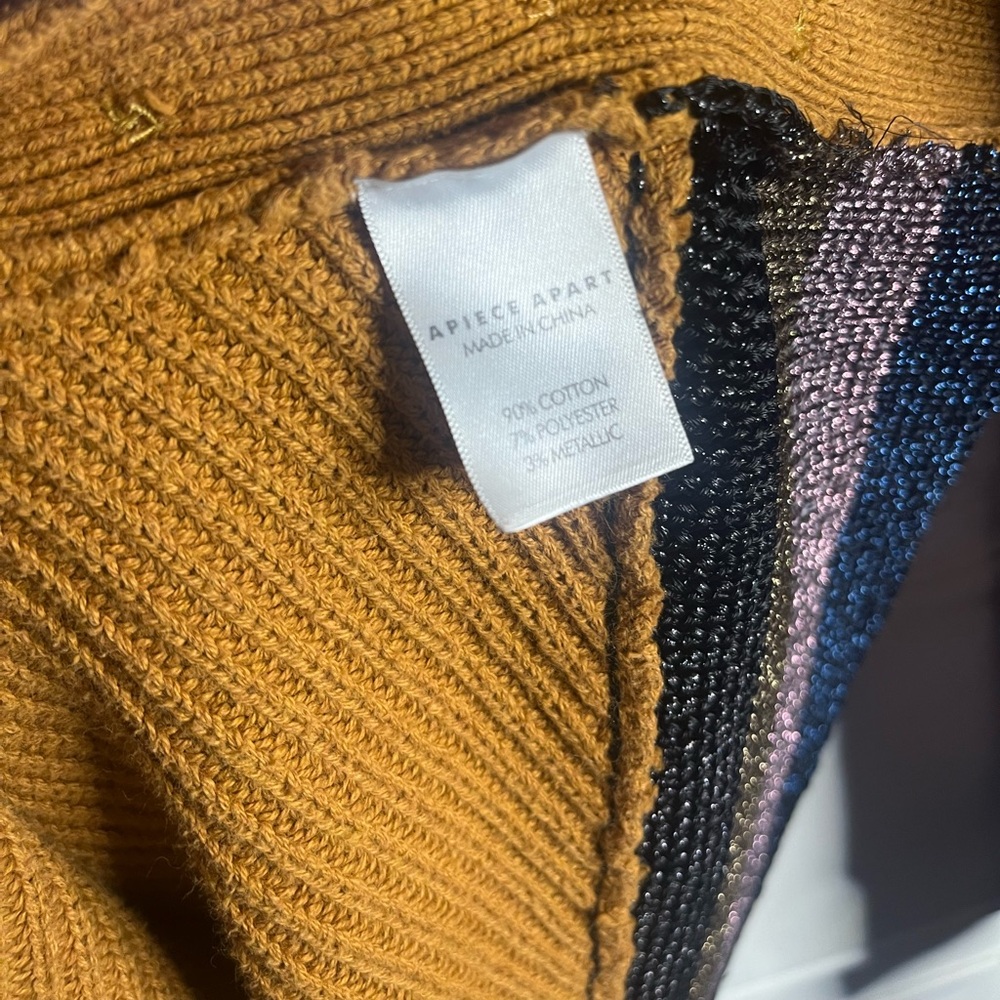 Apiece Apart Almeria Button Side Sweater size large women’s fall top - Picture 6 of 8